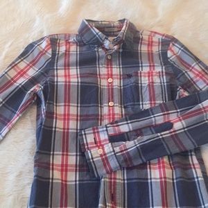 Boys Abercrombie and Fitch Plaid Button Up